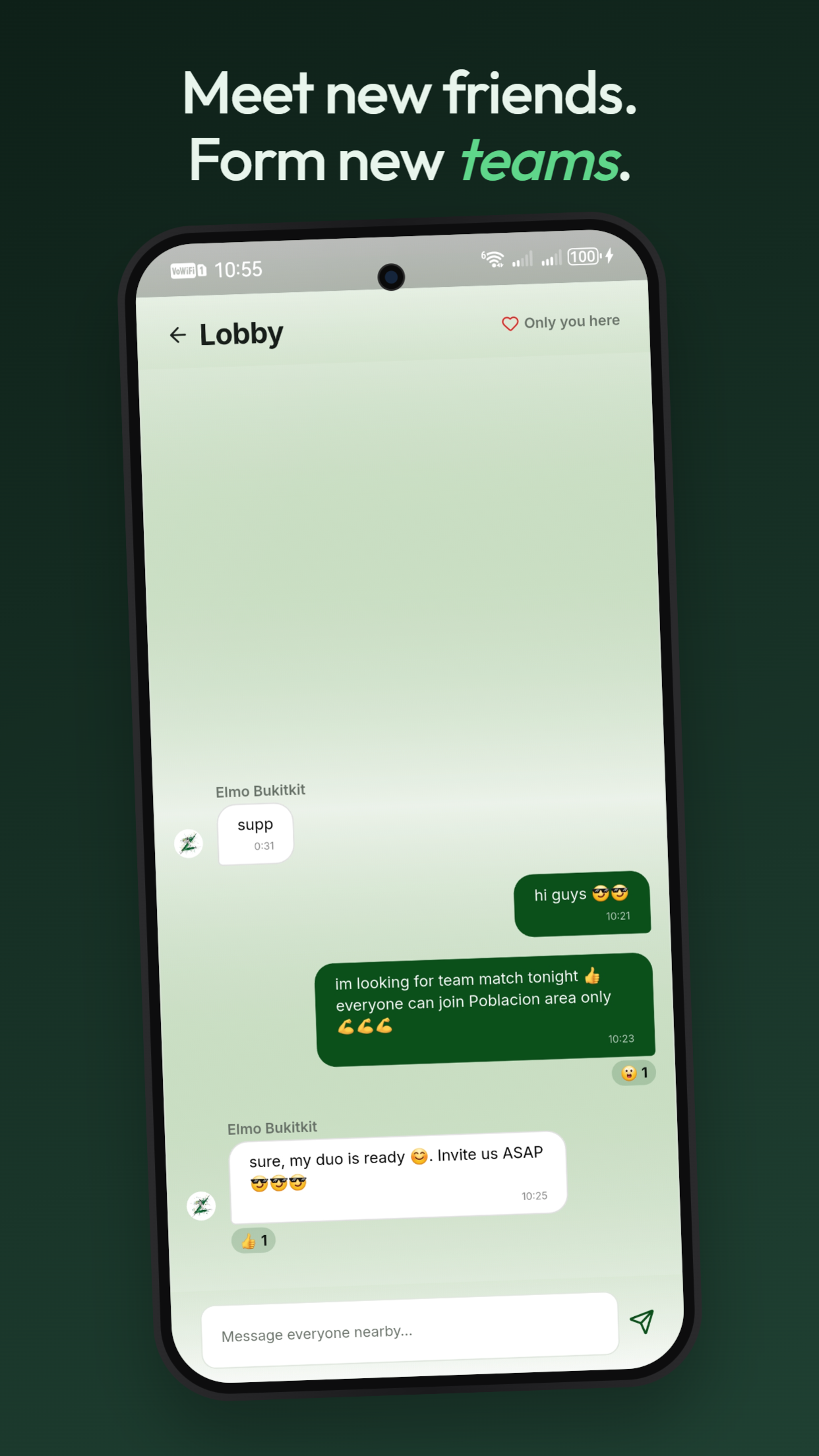 Zmashers app — Players lobby